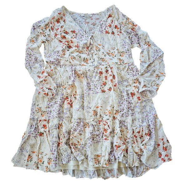 American eagle Dresses & Skirts - American Eagle Outfitters Floral Cream Dress